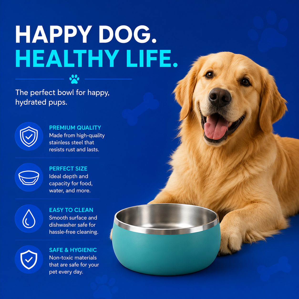 Cooling Dog Bowl - Healthy Hydration Starts Here